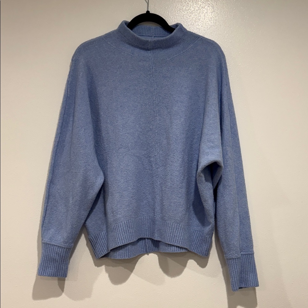 LOFT Light Blue Turtleneck Sweater